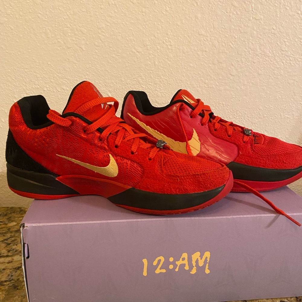 Nike Red and Black Athletic Shoes